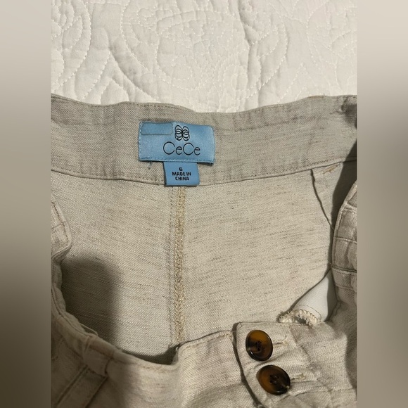 CeCe Pleated Wide Leg Trousers  Size 6 - Picture 3 of 8